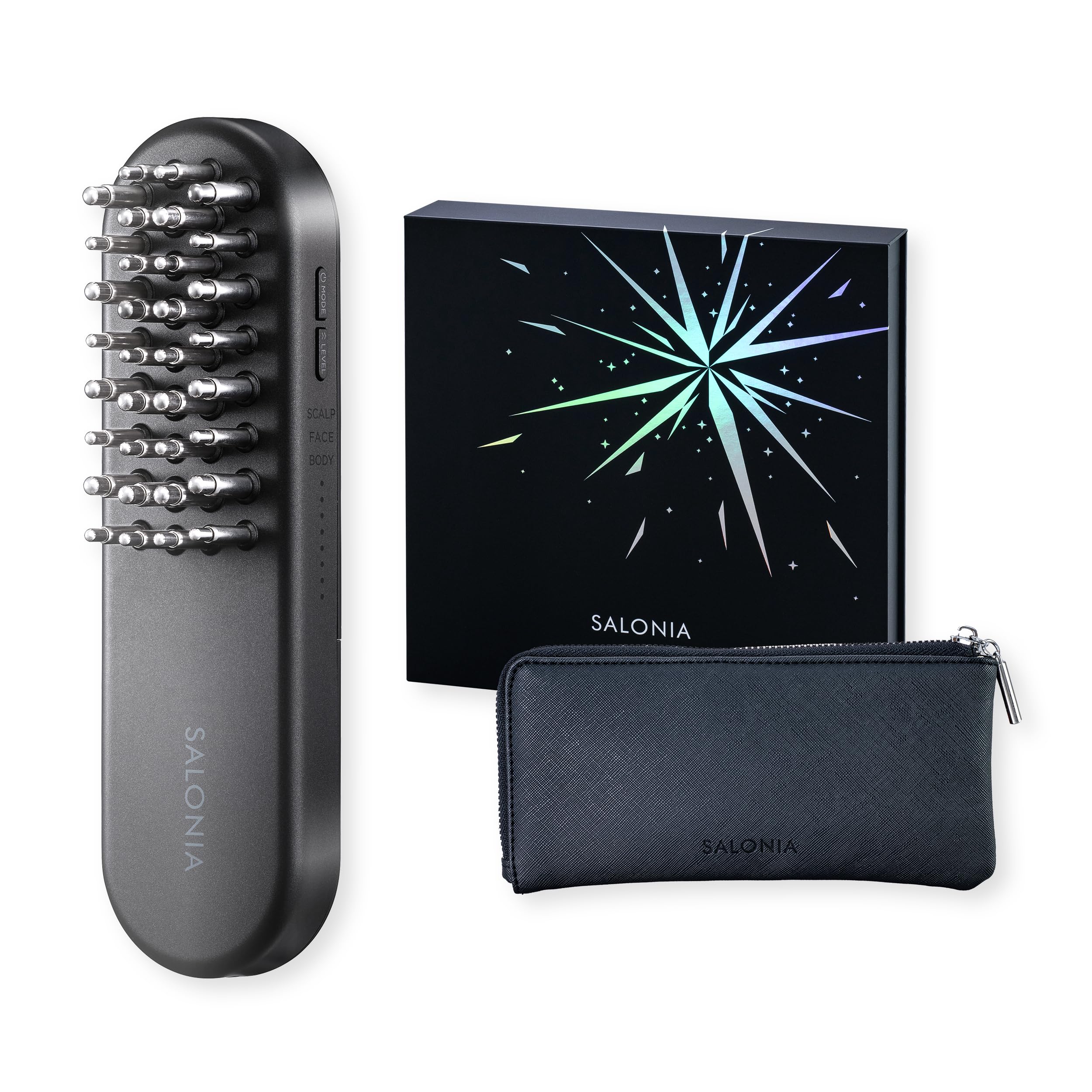 Amazon.co.jp: Salonia EMS Lift Brush, 3D Care, Black, Gift Box